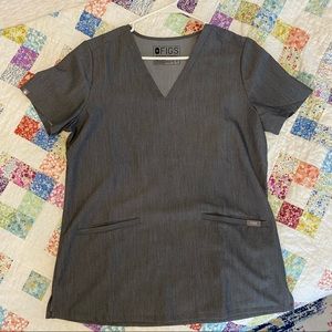 Figs Small scrub top graphite